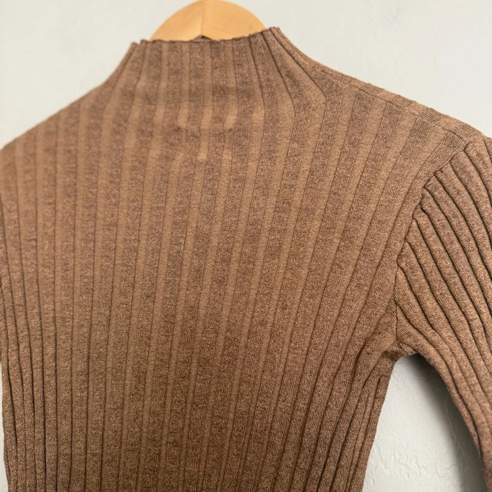 SNDYS. Ribbed Sweater Dress Size Small S Brown / Tan Revolve - Picture 7 of 7